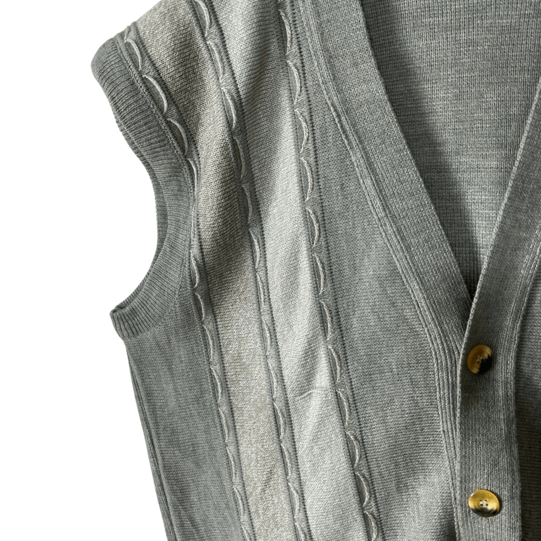 Vintage Knit Vest Large - Funkify