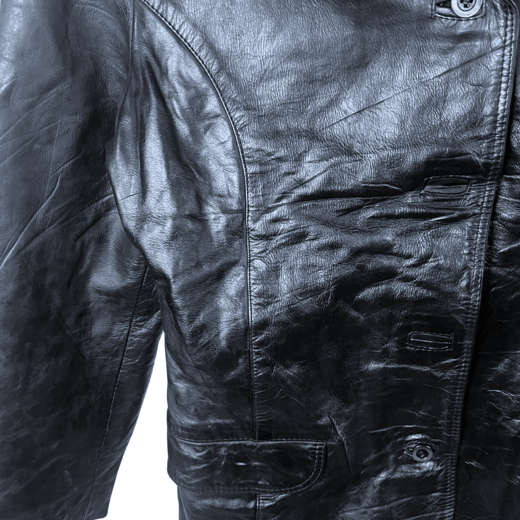 Vintage Labor Genuine leather Women's Jacket Small - Funkify