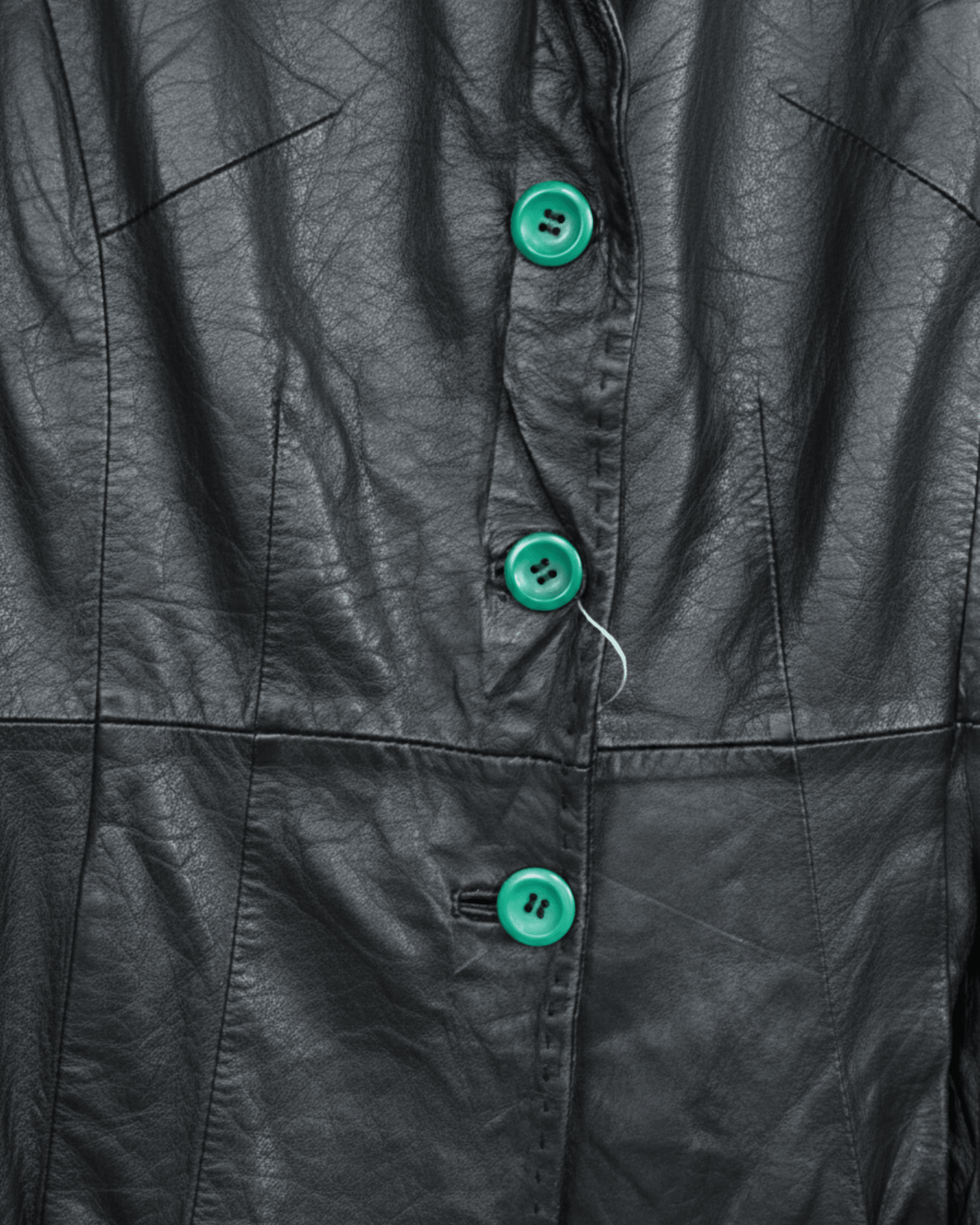 Vintage Lapel Genuine Leather Coat - Women's Medium - Funkify