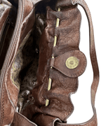 Vintage Leather Home Genuine Leather Tote with Gathered Detail - Funkify