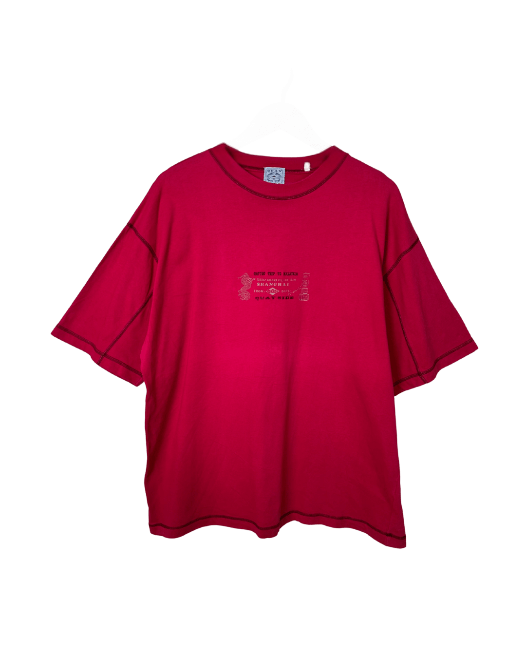 Vintage Lee Cooper Quay Side T-shirt – Shanghai Print – XL - Funkify