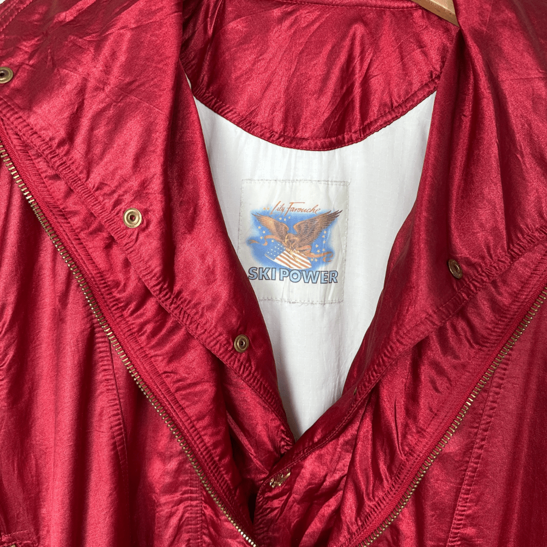 Vintage Lily Farouche Satin Jacket 2XL - Funkify