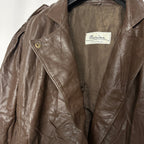 Vintage Marina Vera Pelle Genuine Leather Jacket Large - Funkify