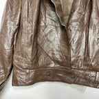 Vintage Marina Vera Pelle Genuine Leather Jacket Large - Funkify