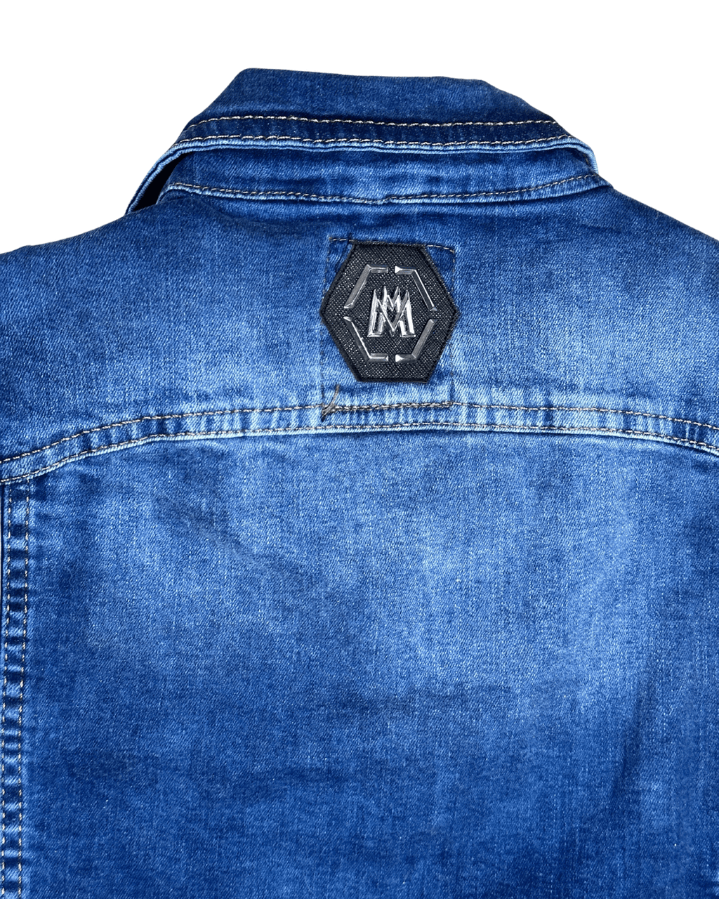 Vintage Mario Morato Studded Denim Vest with Raw Edges - Funkify