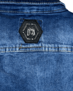 Vintage Mario Morato Studded Denim Vest with Raw Edges - Funkify