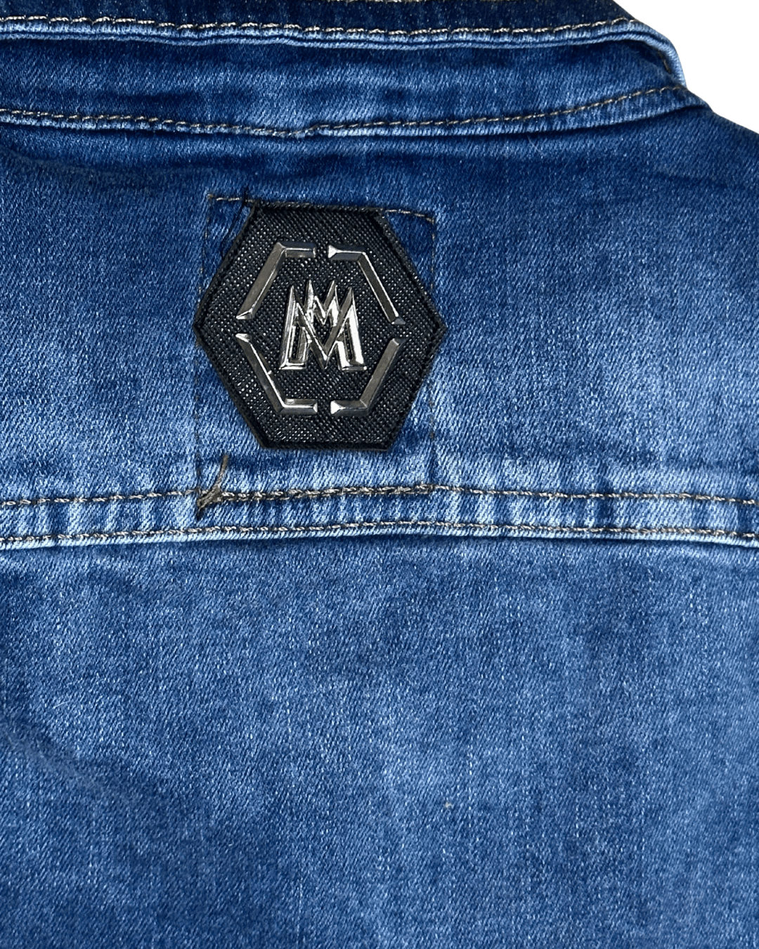 Vintage Mario Morato Studded Denim Vest with Raw Edges - Funkify