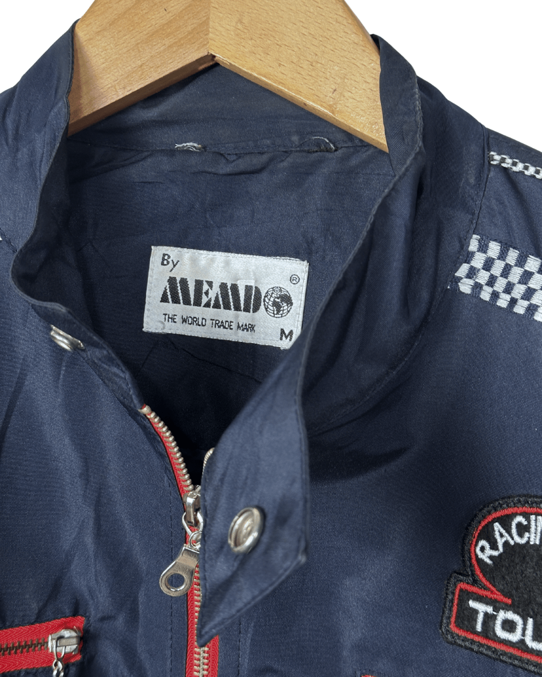 Vintage MEMD Gran Prix Motif Racing Jacket Large - Funkify