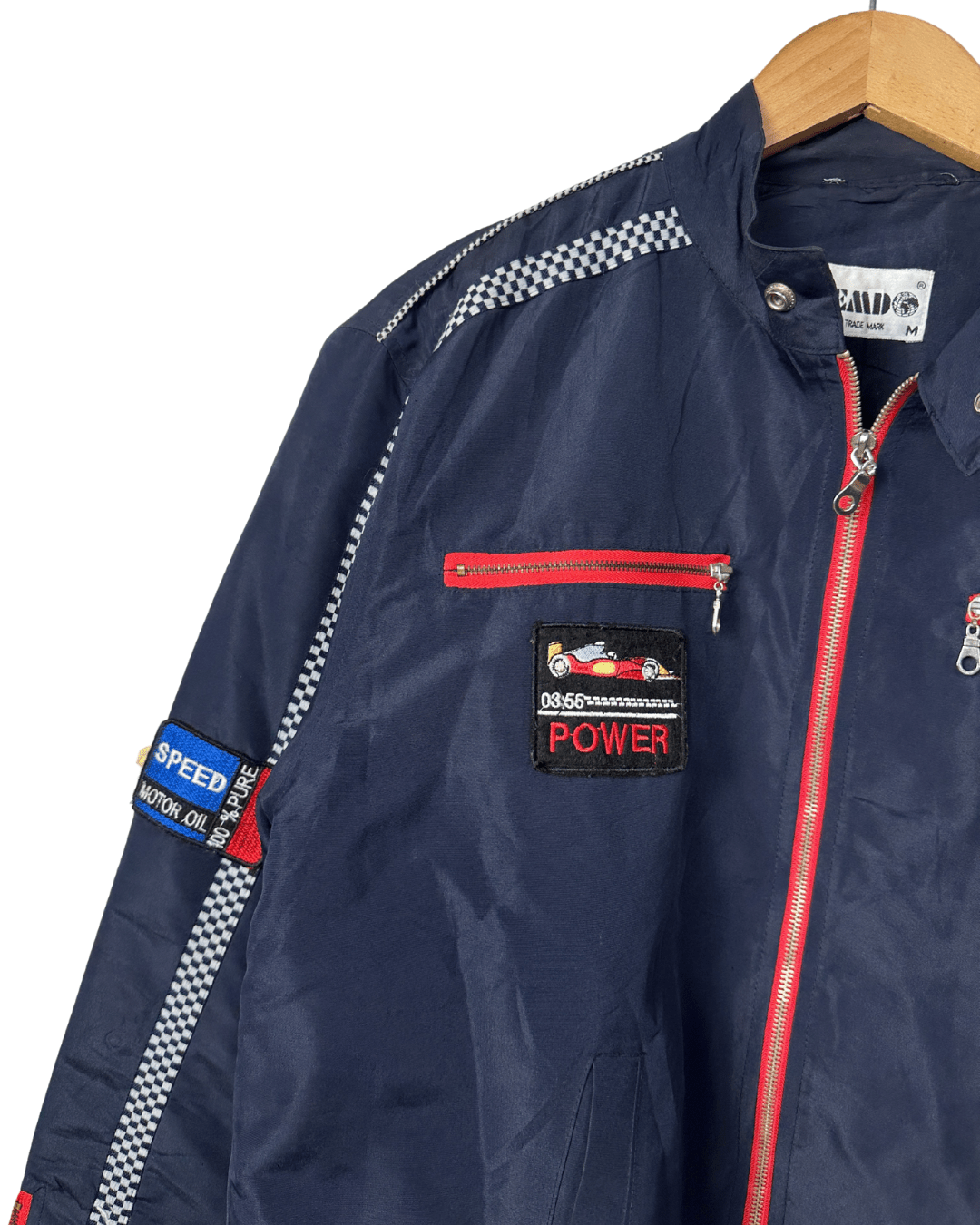 Vintage MEMD Gran Prix Motif Racing Jacket Large - Funkify