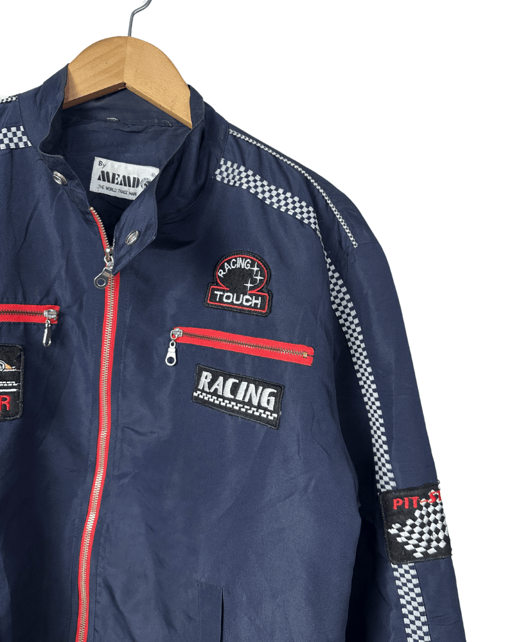 Vintage MEMD Gran Prix Motif Racing Jacket Large - Funkify