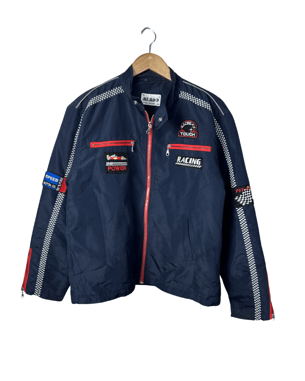 Vintage MEMD Gran Prix Motif Racing Jacket Large - Funkify
