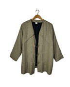 Vintage Metallic Woven Women's Evening Jacket – Hook Closure - Funkify