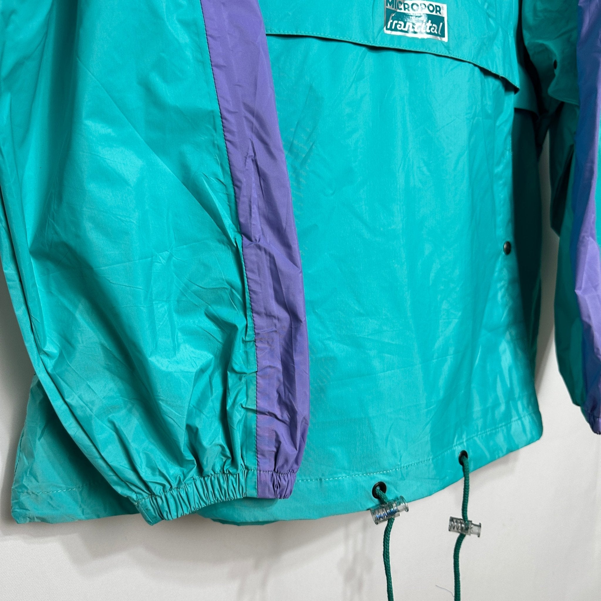Vintage Micropor Shell Jacket with Foldable Hood XL - Funkify