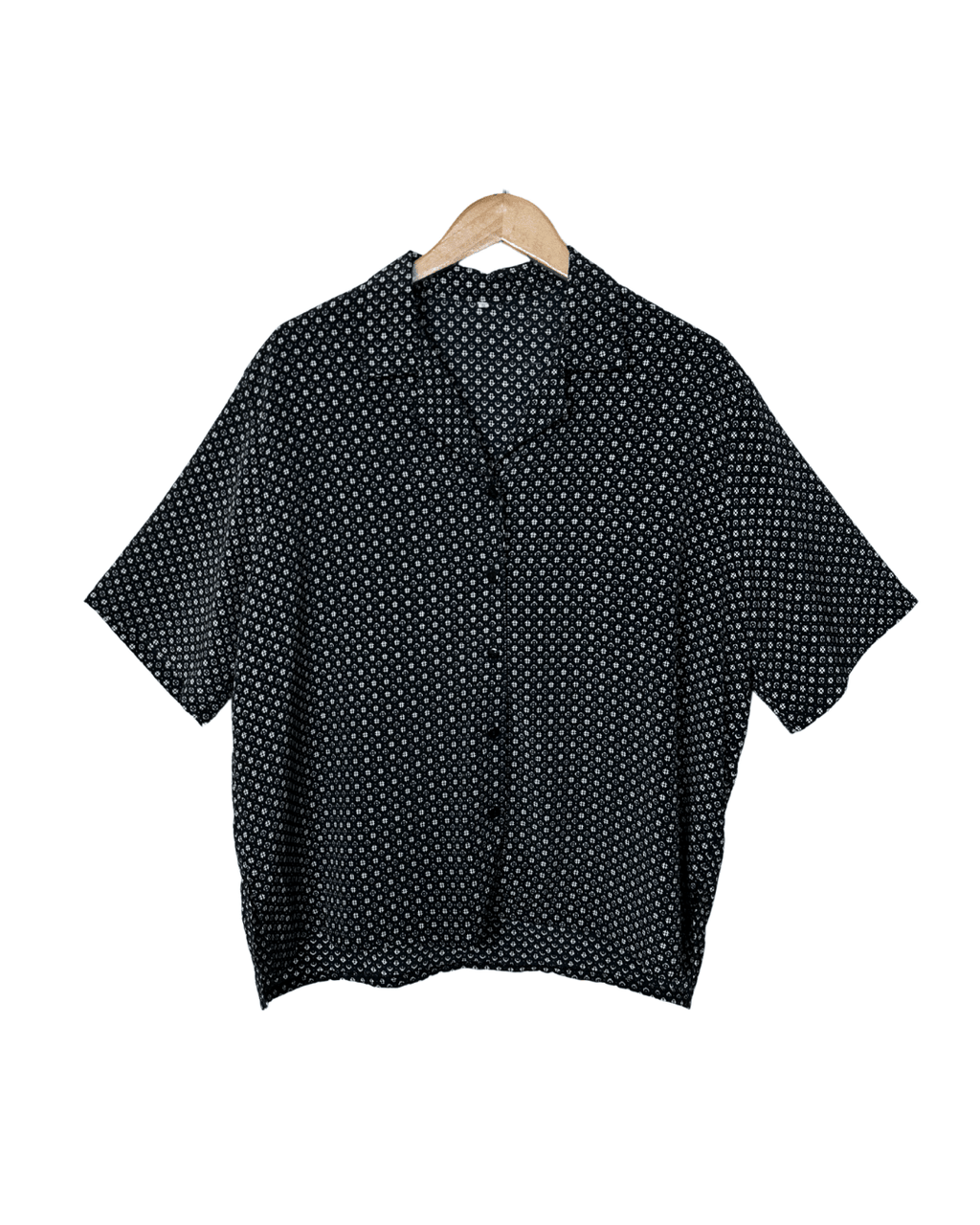 Vintage Mini Medallion Pattern Shirt XL - Funkify