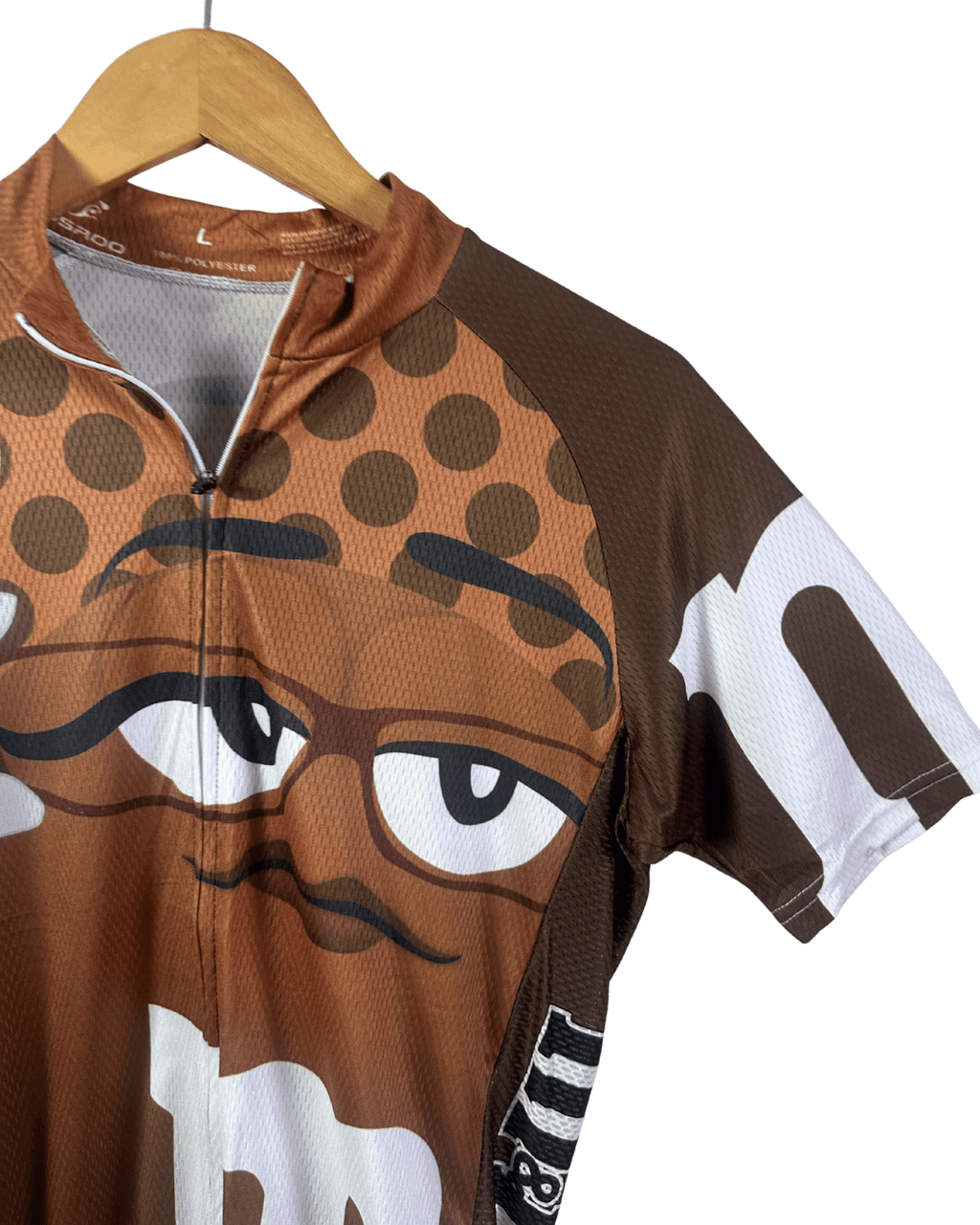 Vintage M&M’s Brown Cycling Jersey - Large - Funkify