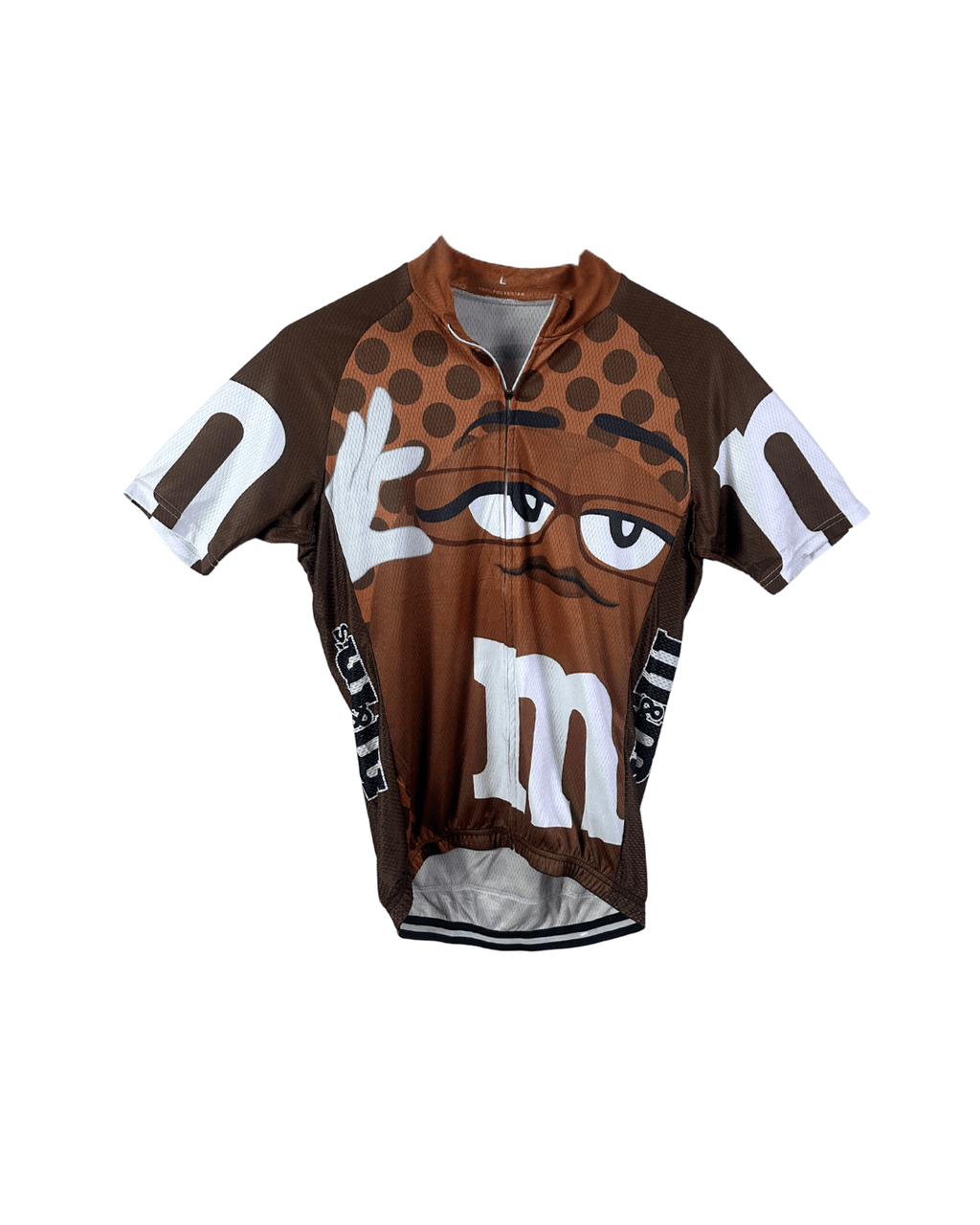 Vintage M&M’s Brown Cycling Jersey - Large - Funkify