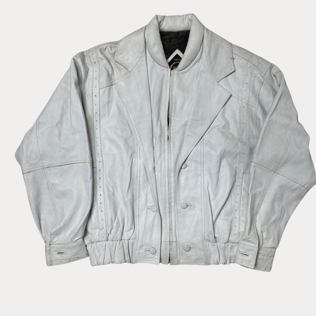 Vintage Modas Spain Genuine Leather Jacket XL - Funkify
