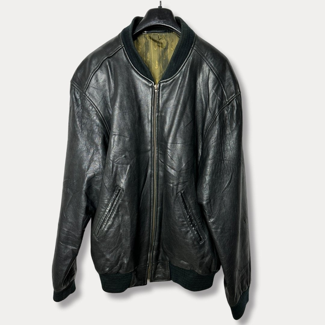Vintage New Fast Genuine Leather Jacket Large - Funkify