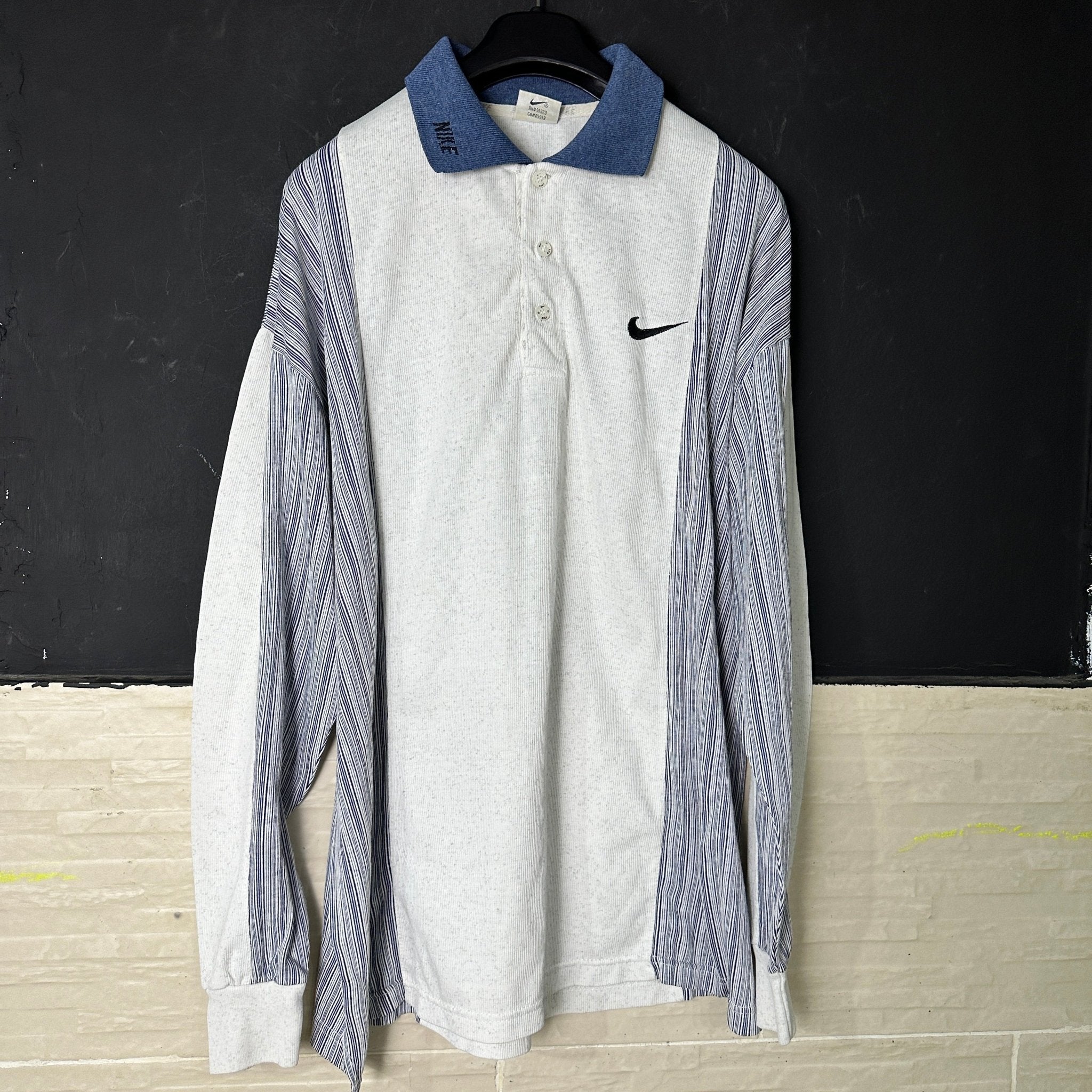 Vintage Nike Long-sleeve Polo Shirt 2XL - Funkify