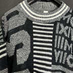 Vintage Number Print Sweater - Funkify