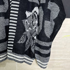 Vintage Number Print Sweater - Funkify