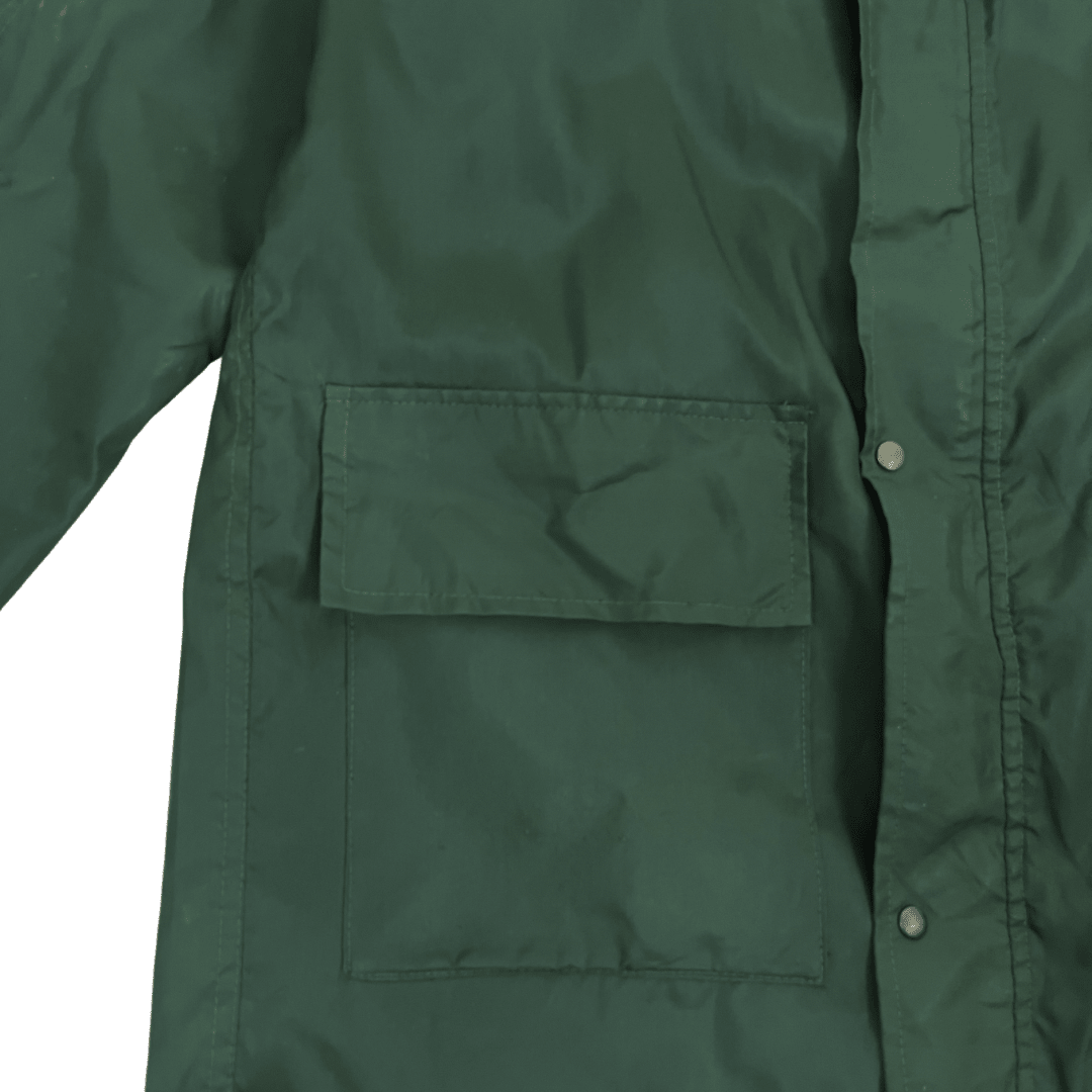 Vintage Olive Green Long Jacket Large - Funkify