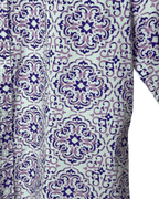 Vintage Ornate Tile Pattern Shirt Medium - Funkify