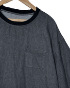 Vintage Oversized Denim T-Shirt Large - Funkify
