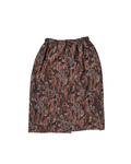Vintage Paisley Print Lined Flowy Fit Skirt - Funkify