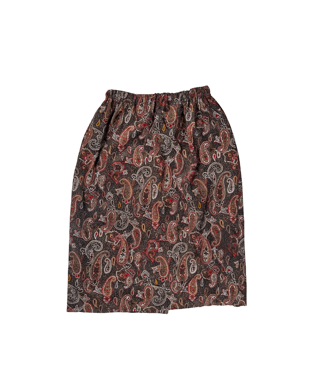 Vintage Paisley Print Lined Flowy Fit Skirt - Funkify