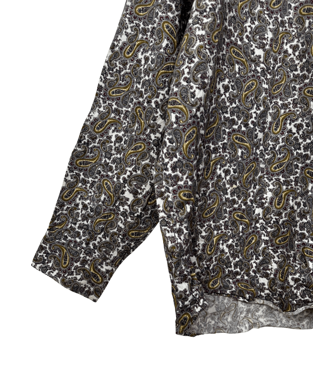 Vintage Paisley Print Long Sleeve Shirt 2XL - Funkify
