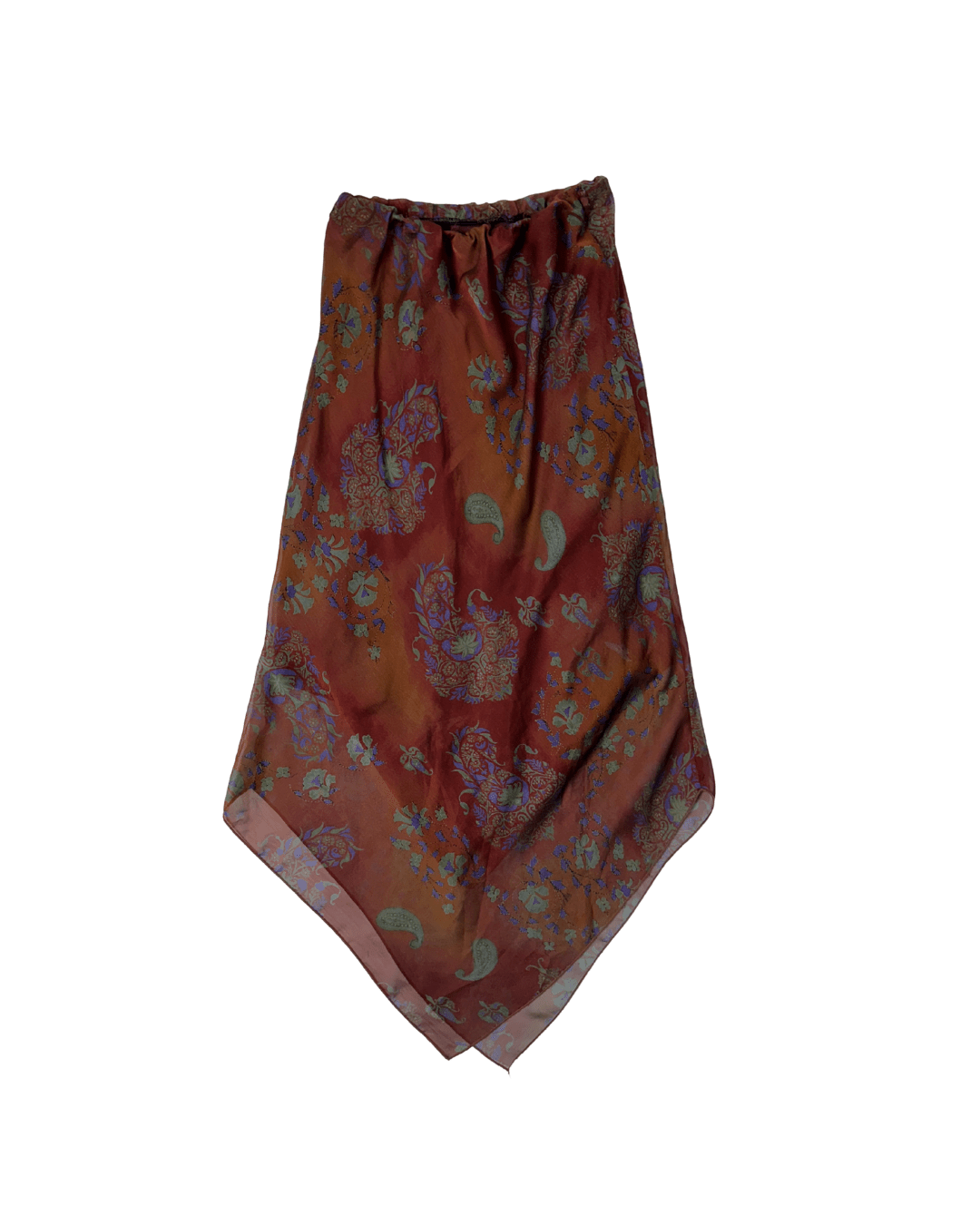 Vintage Paisley Print Skirt - Funkify
