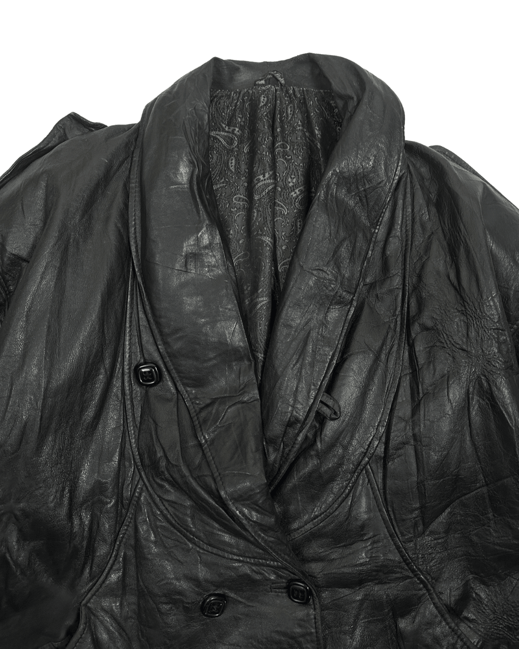Vintage Papini Genuine Leather Jacket XL - Funkify