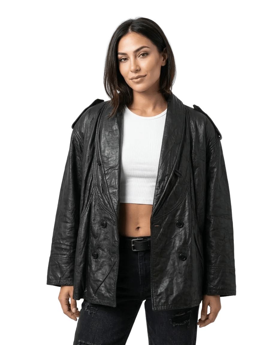 Vintage Papini Genuine Leather Jacket XL - Funkify