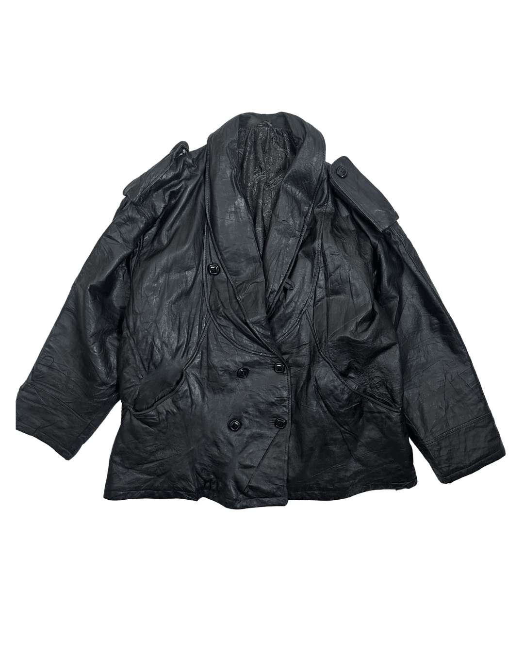 Vintage Papini Genuine Leather Jacket XL - Funkify