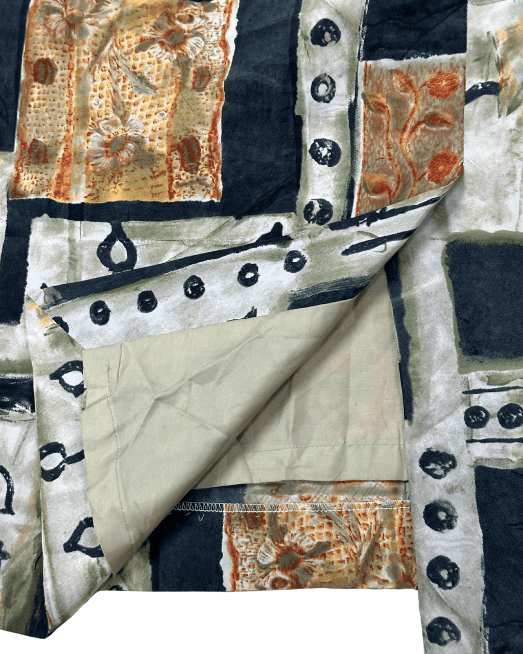 Vintage Patchwork Abstract Midi Skirt - Funkify