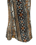 Vintage Patterned Sleeveless Shirt 2XL - Funkify