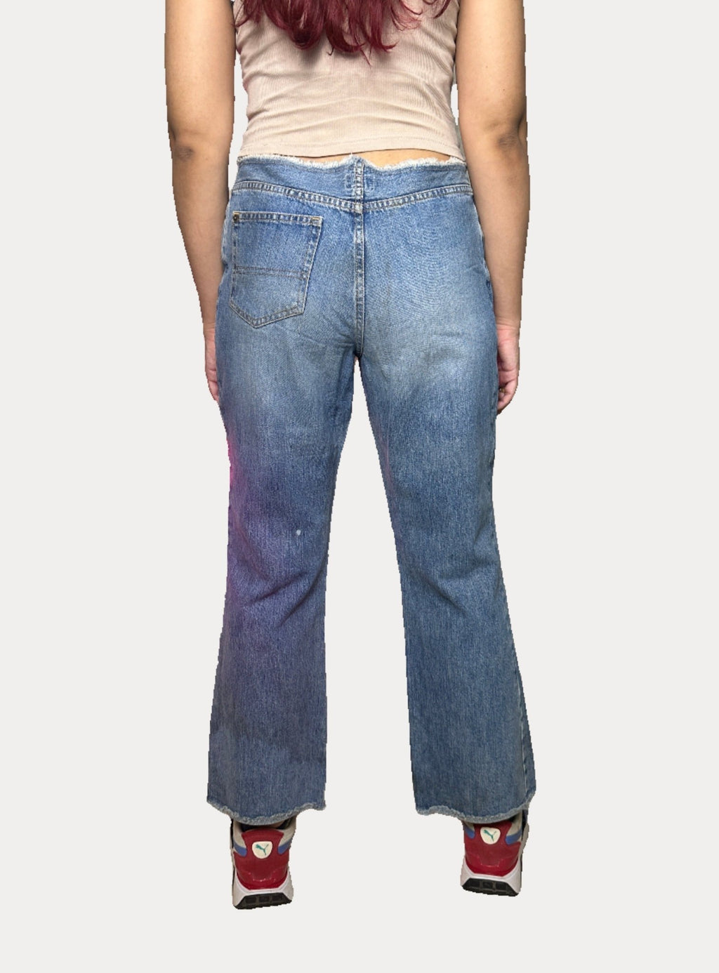 Vintage Paul Smith Women's Fray Waist Denim Jeans - Funkify