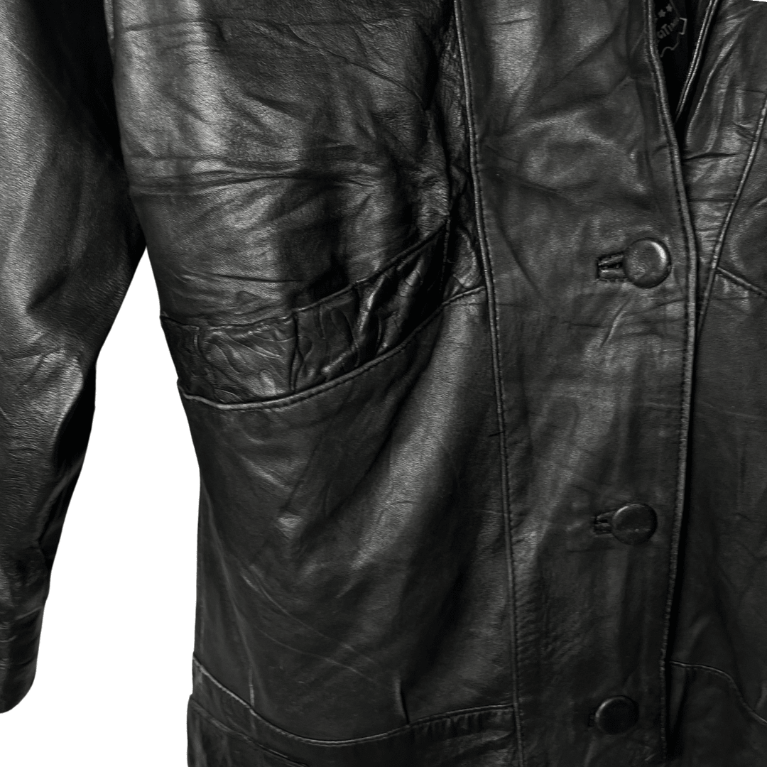 Vintage Piel Legitima Genuine Leather Jacket Large - Funkify