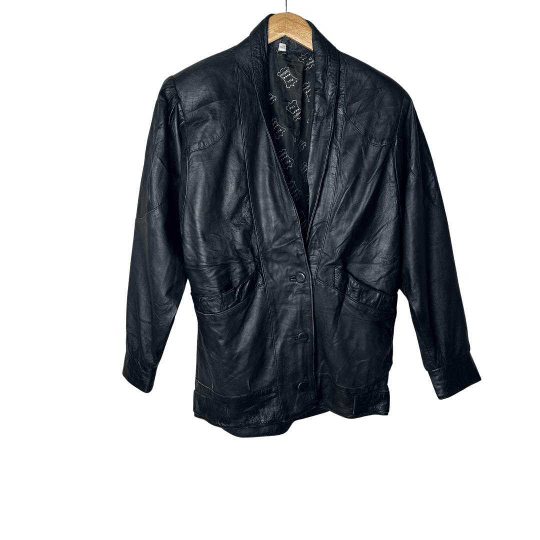 Vintage Piel Legitima Genuine Leather Jacket Large - Funkify