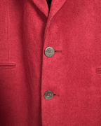 Vintage Pierre Monée Dark Red Wool Blend Blazer - 52 - Funkify