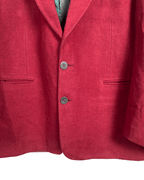 Vintage Pierre Monée Dark Red Wool Blend Blazer - 52 - Funkify