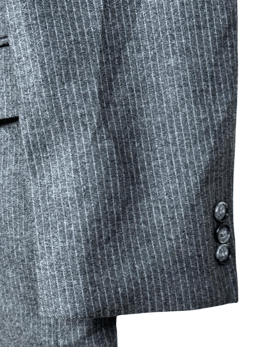 Vintage Pinstripe Pure Virgin Wool Full Suit - Size 50 - Funkify