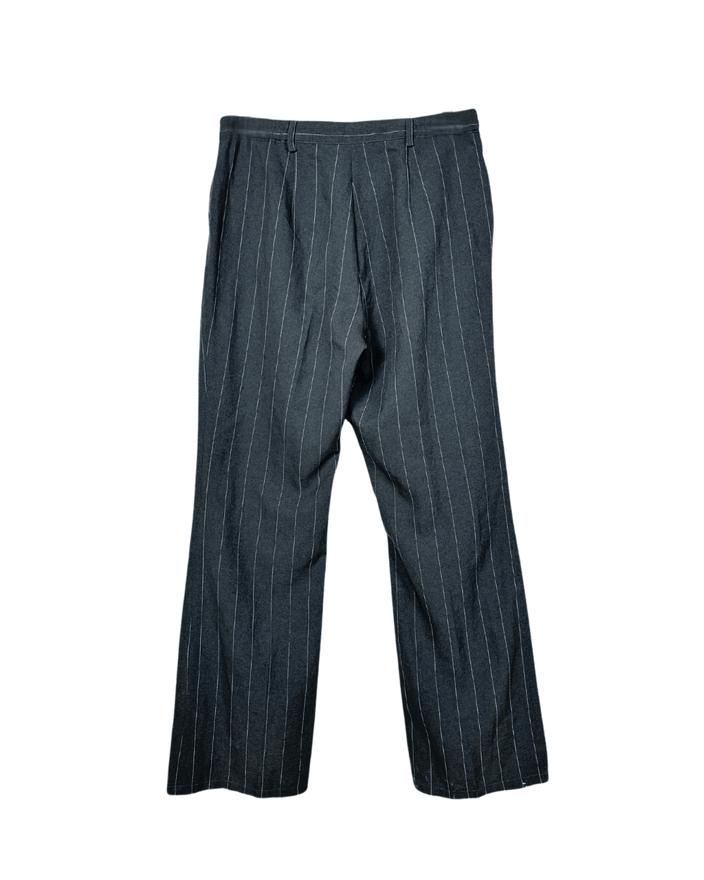 Vintage Pinstripe Wide - Leg Trousers - Women's Large - Funkify
