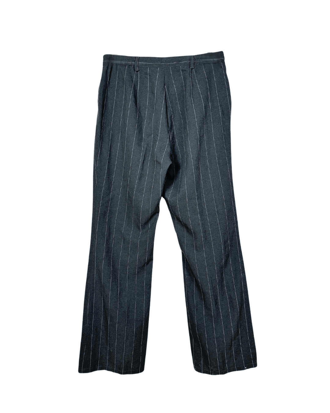 Vintage Pinstripe Wide - Leg Trousers - Women's Large - Funkify