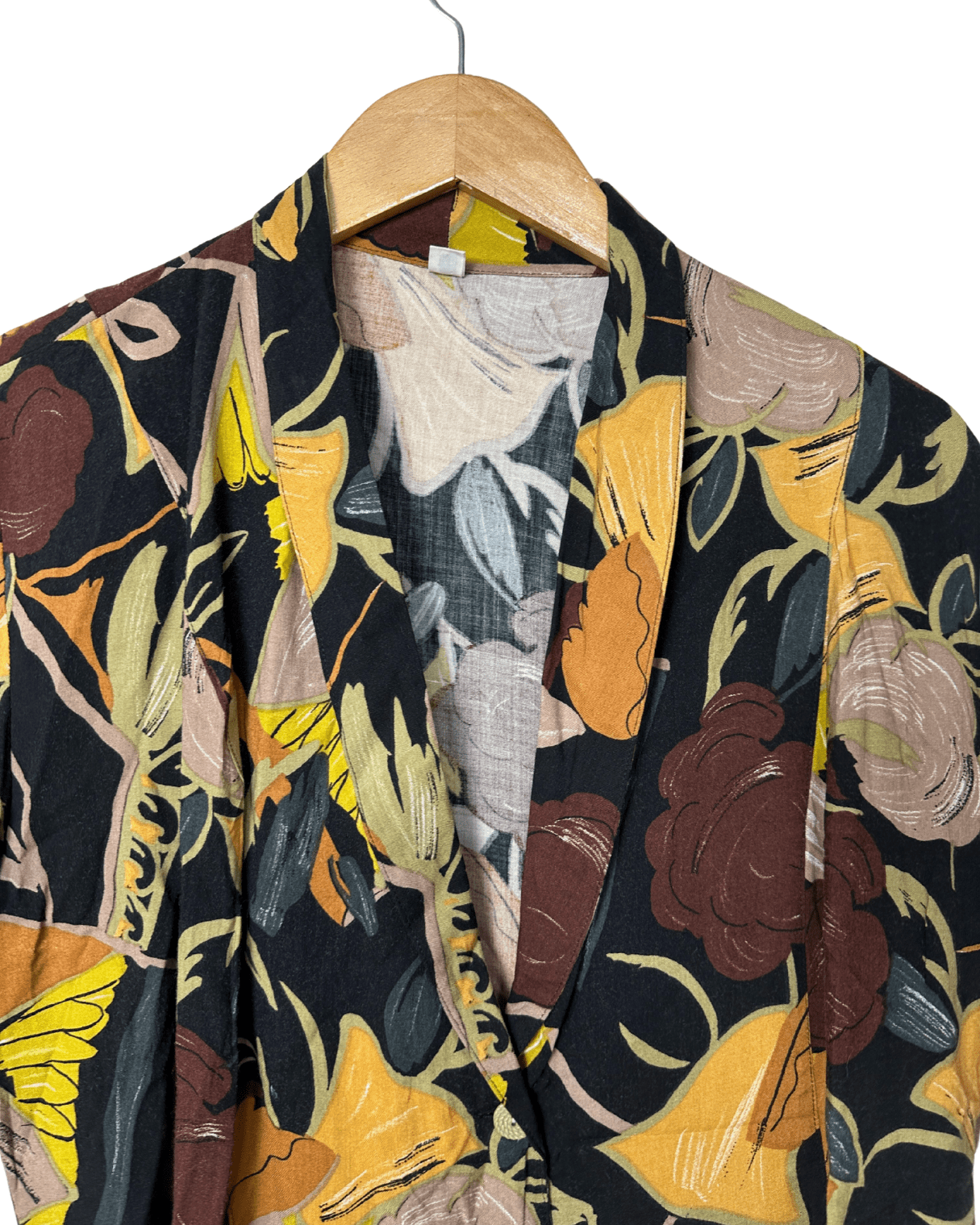 Vintage Pleated Cropped Women's Blouse Large - Funkify