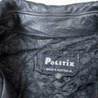 Vintage Politix Genuine Leather Jacket XL - Funkify
