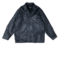 Vintage Politix Genuine Leather Jacket XL - Funkify