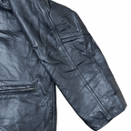 Vintage Politix Genuine Leather Jacket XL - Funkify