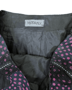 Vintage Polka Dot Paneled Skirt w/ Satin Inserts - Funkify